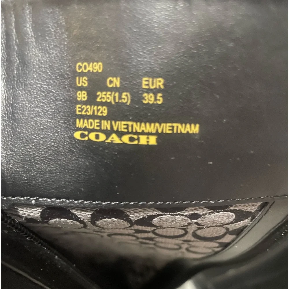 Coach Black Over the Knee Boots - Picture 10 of 14